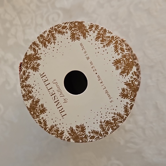 🌲Trimsetter Ribbon by Dillard's 2 Rolls NEW. - Picture 4 of 6